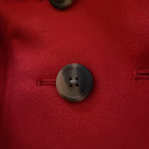 Adorable Red pleated button-down dress jacket ❤️ - Picture 6 of 6